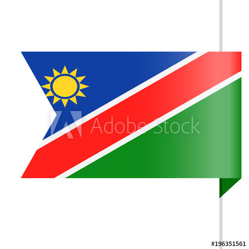 Namibia Flag Vector Bookmark Icon 500x500 Namibia Flag Vector Bookmark Icon
