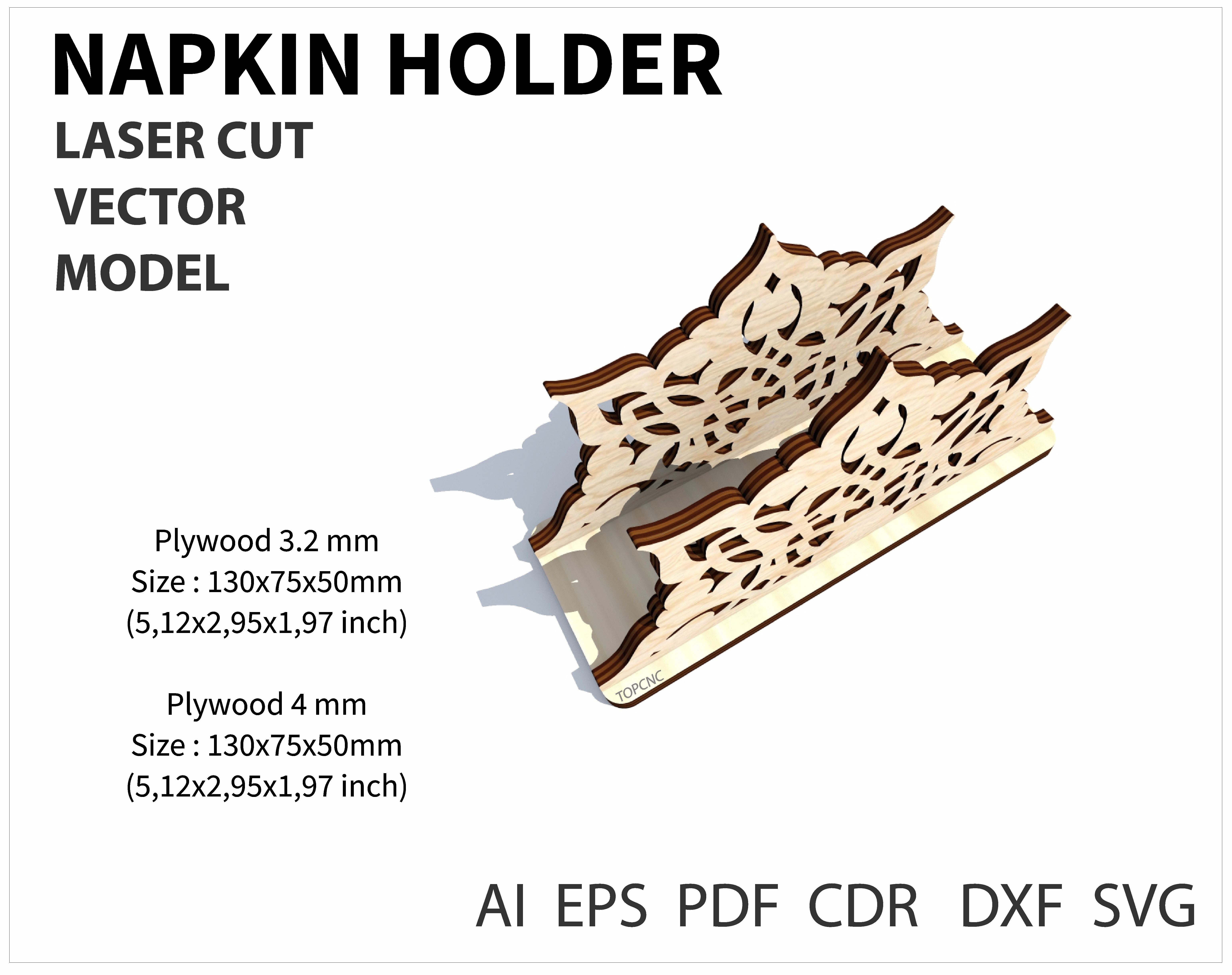 6177x4889 Napkin Holder Vector Napkin Holders Drawing, Laser Cut Vector