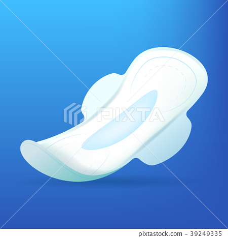 450x468 Realistic Detailed Sanitary Napkin Vector