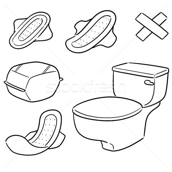600x600 Vector Set Of Sanitary Napkin Vector Illustration Chotwit
