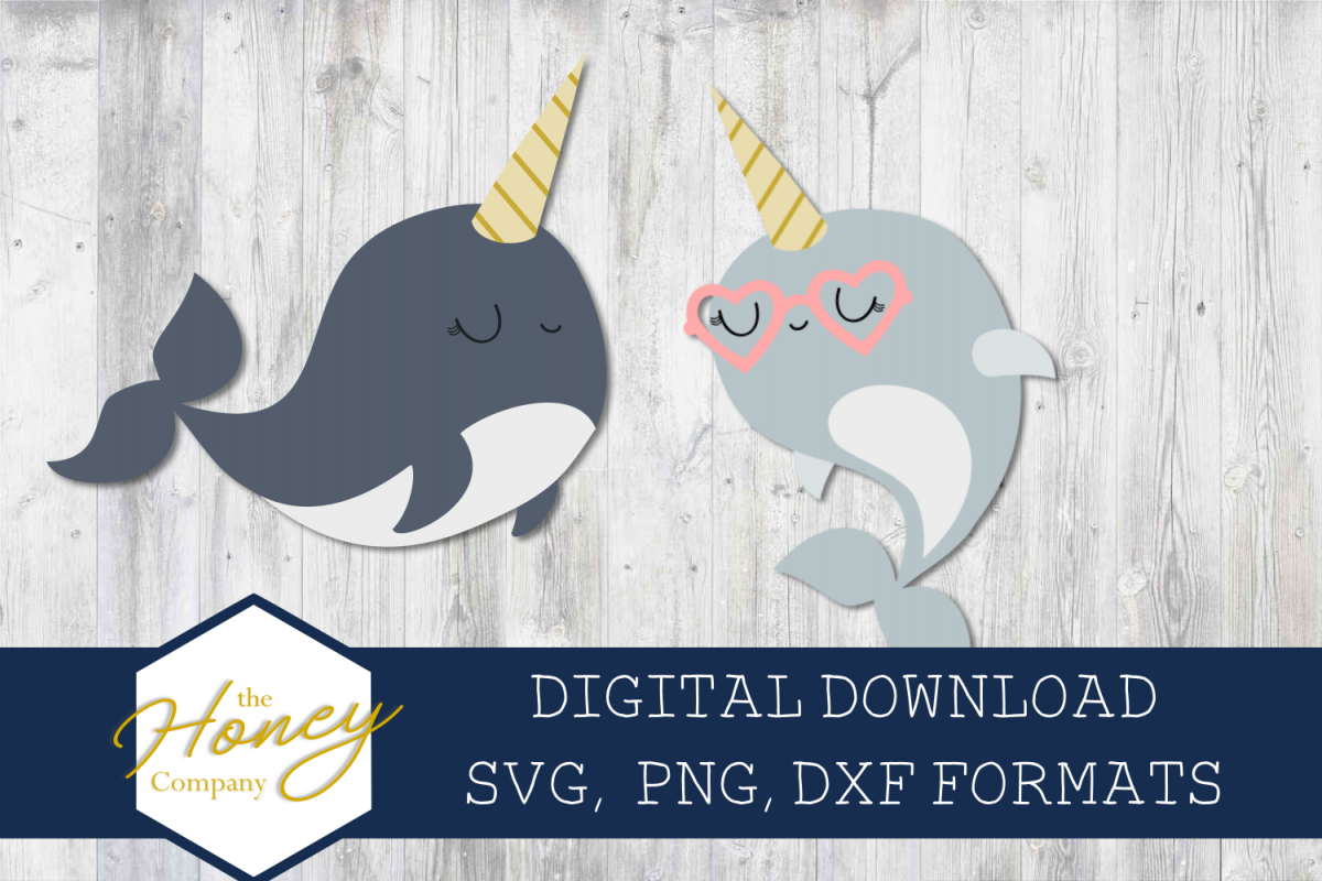 1200x800 Narwhal Clipart Dxf Png Cutting Vector Set