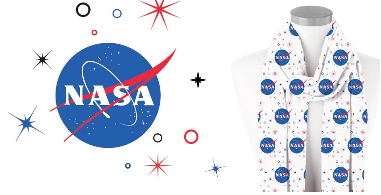 782x401 Nasa Vector Logo Cotton Scarf