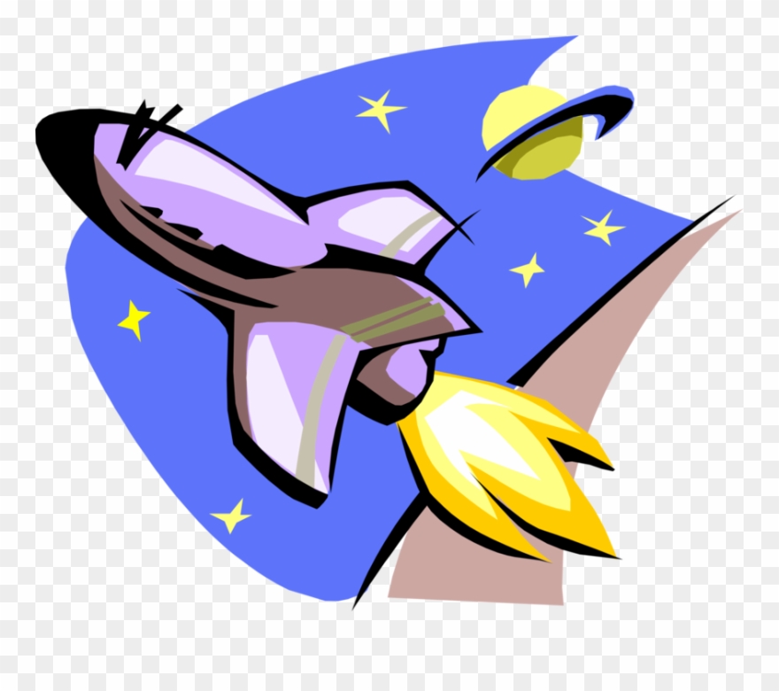 880x780 Vector Illustration Of United States Nasa Space Shuttle Clipart