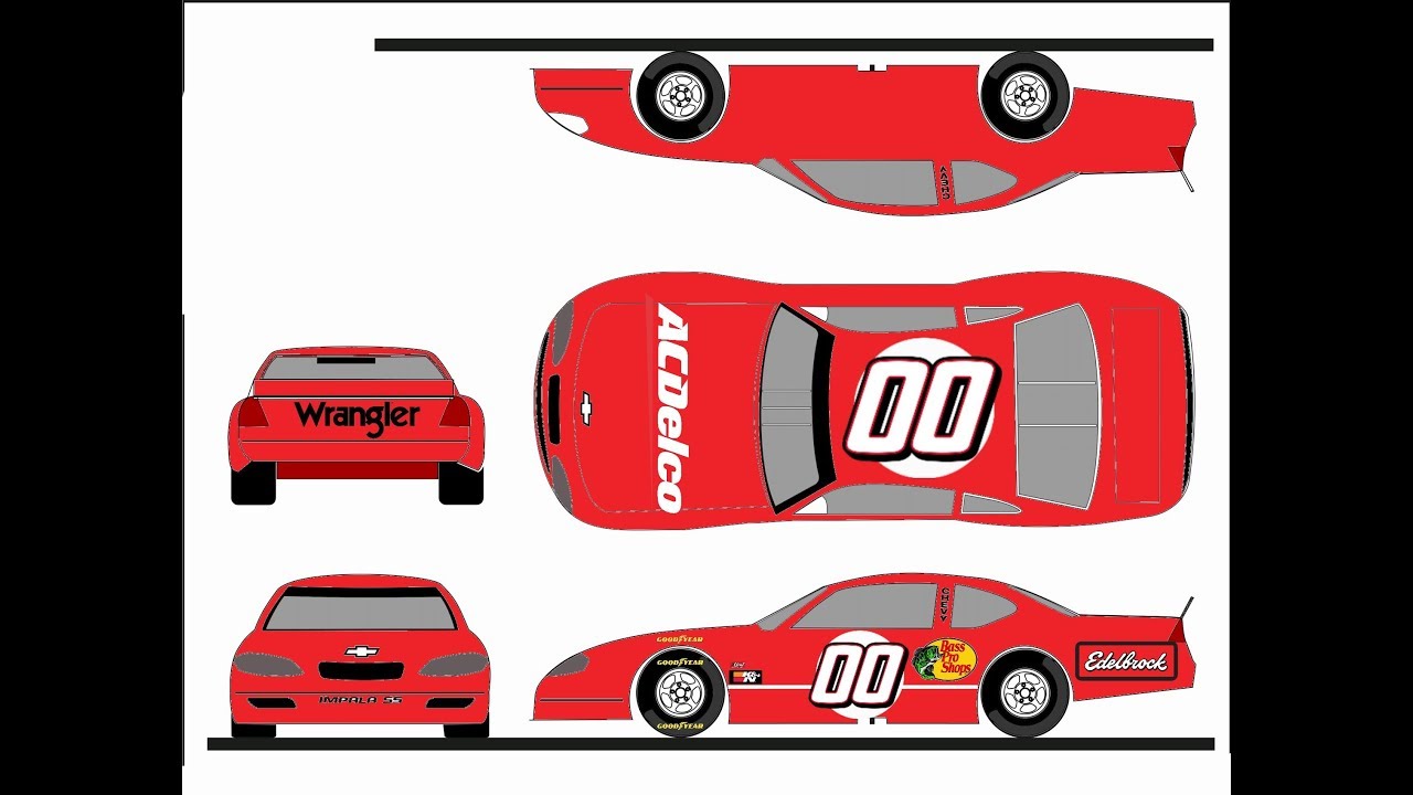 1280x720 Nascar Vector Drawing