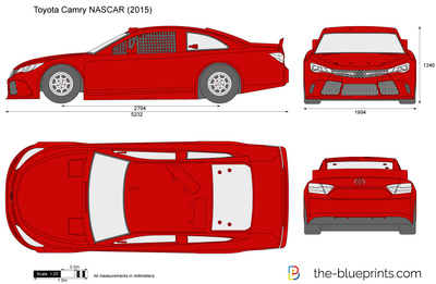 400x261 Toyota Camry Nascar Vector Drawing