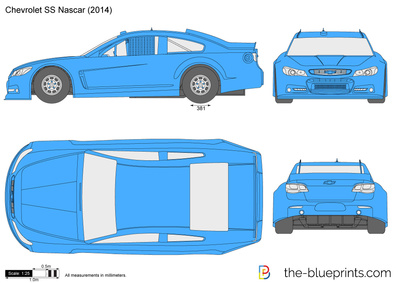 400x283 Chevrolet Ss Nascar Vector Drawing
