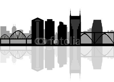 400x291 Nashville Usa City Skyline Silhouette Vector Illustration
