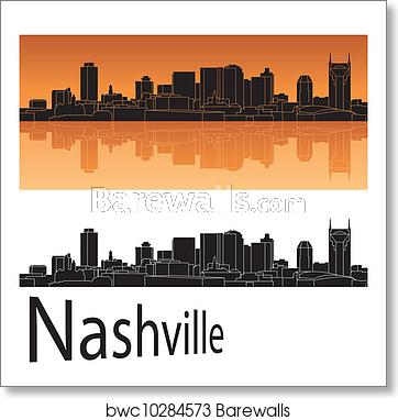 362x382 Nashville Skyline, Art Print Barewalls Posters Prints