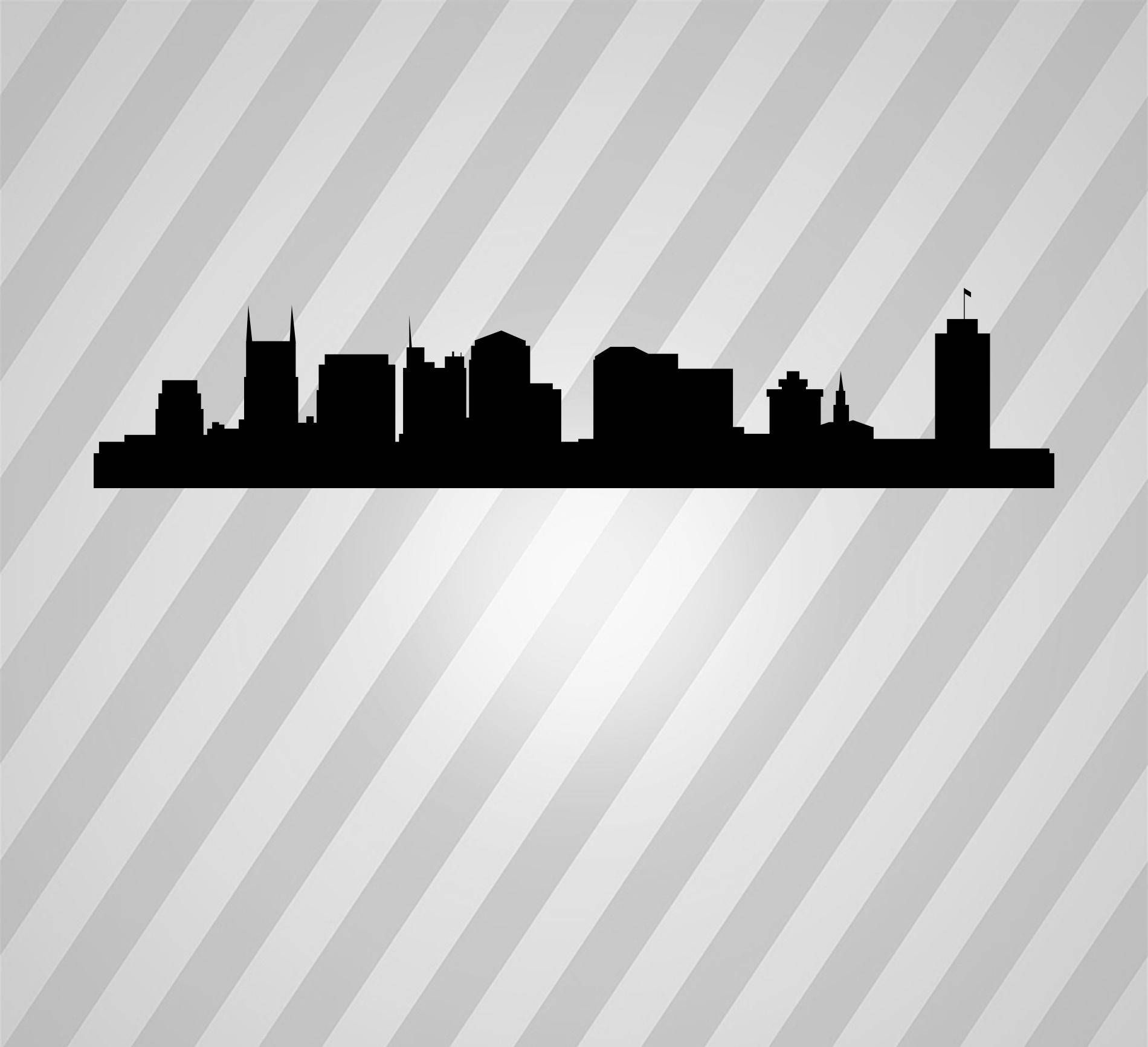 1900x1733 Cameo Silhouette Vector, Skyline