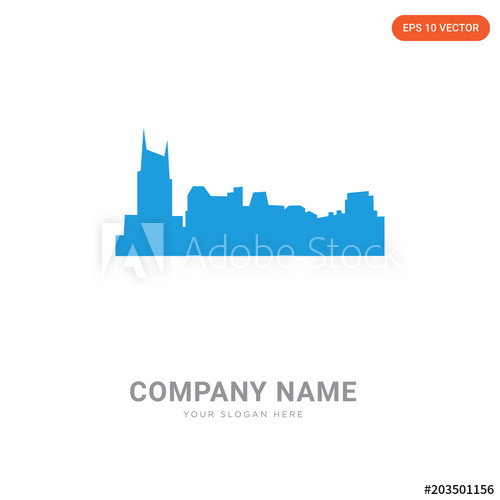 500x500 Free Nashville Skyline Company Logo Design