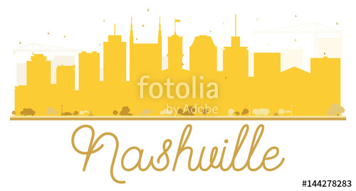Nashville City Skyline Golden Silhouette Stock Image And Royalty 500x268 Nashville City Skyline Golden Silhouette Stock Image And Royalty