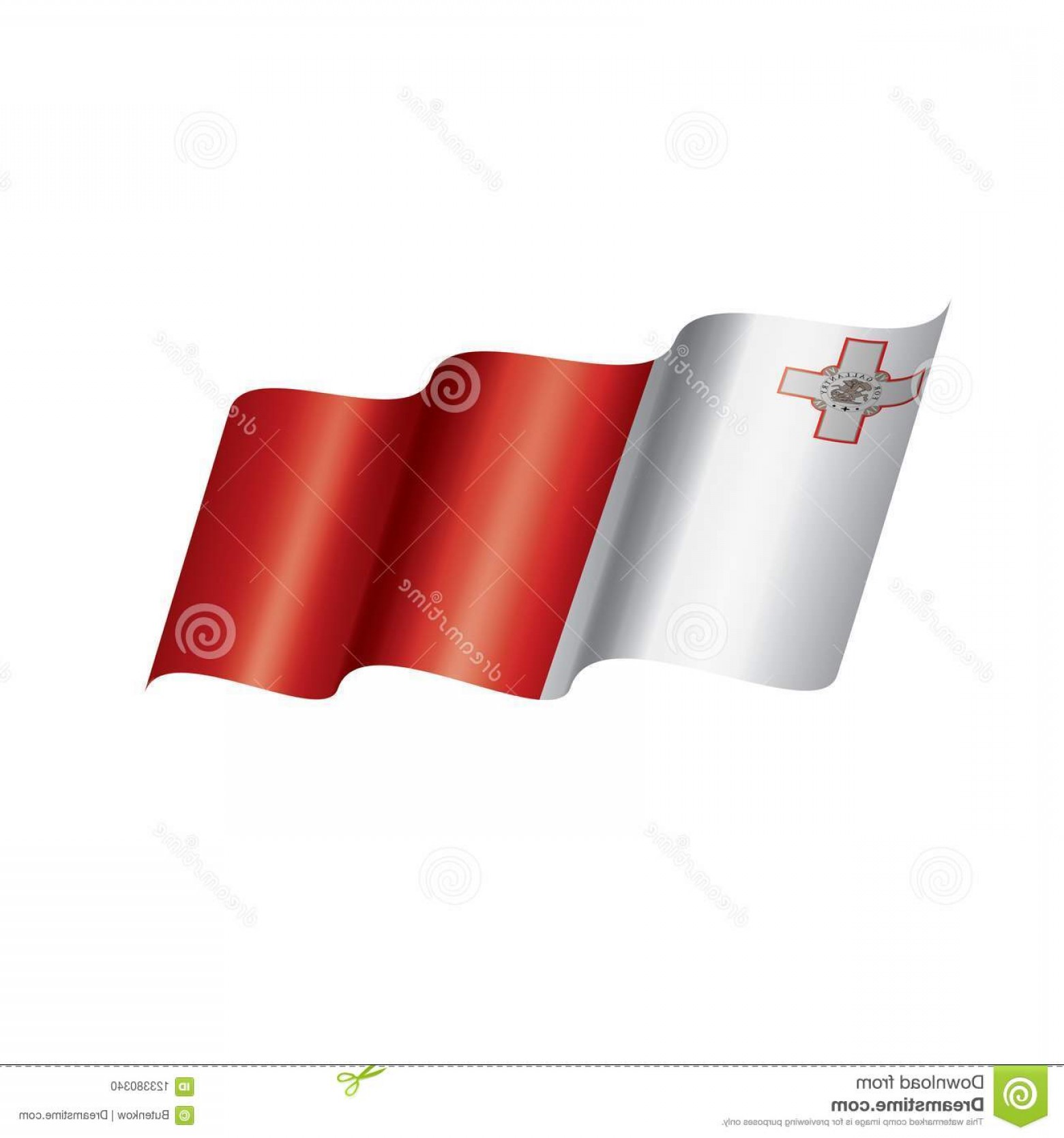 1560x1668 Malta Flag Vector Illustration White Background National Image