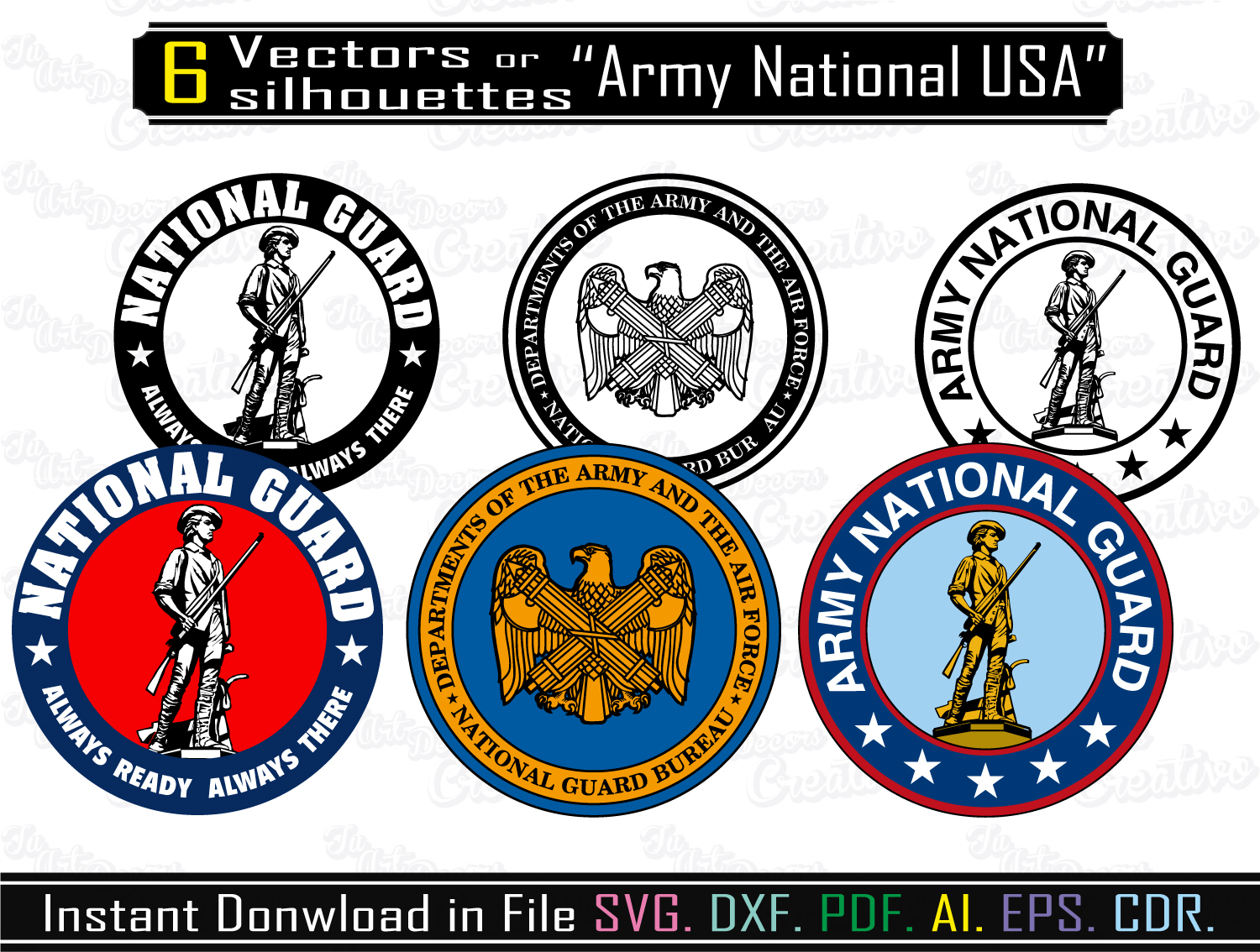 1500x1134 National Guard Vector For Cameo Or Cnc And Similar Items