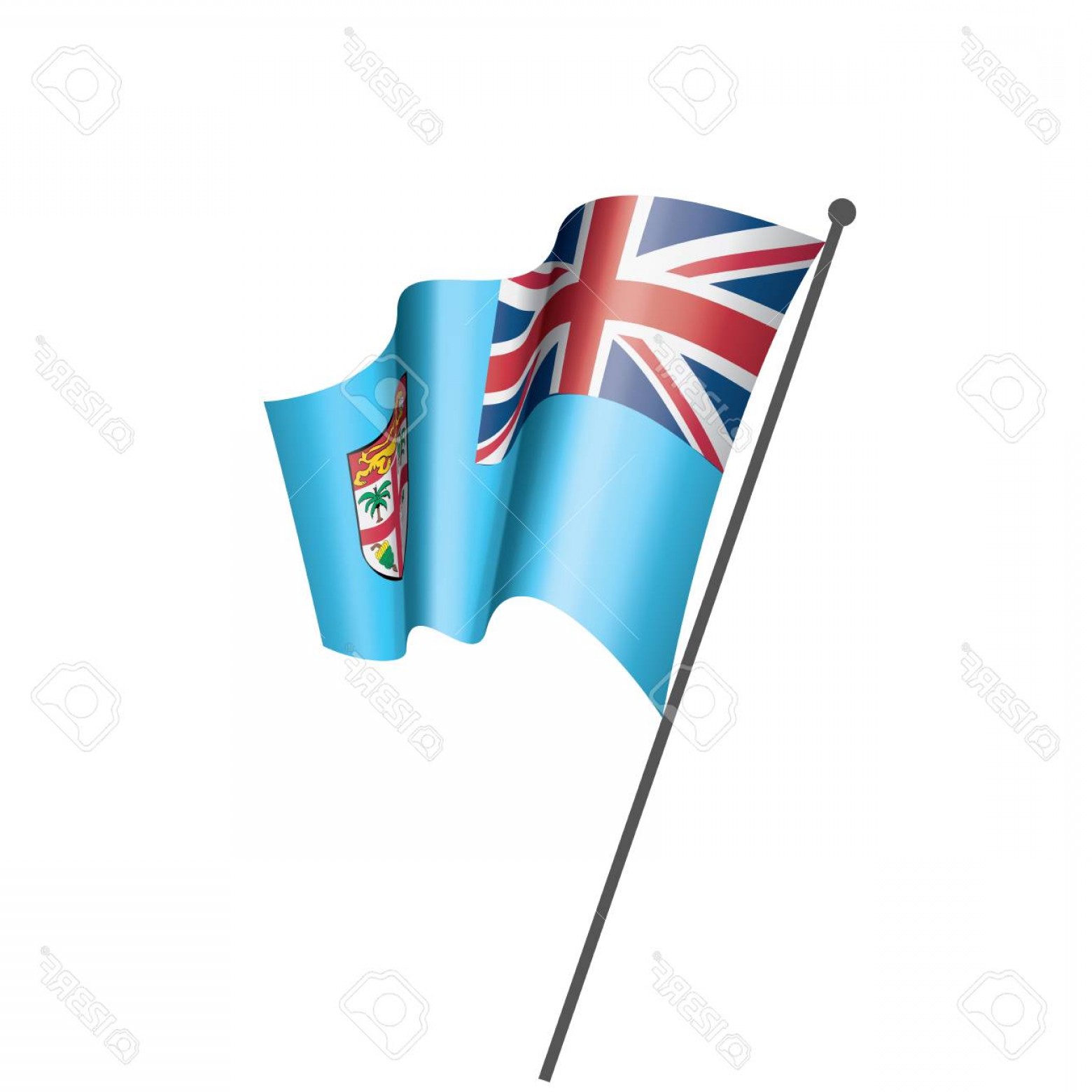 1560x1560 Photostock Vector Fiji National Flag Vector Illustration