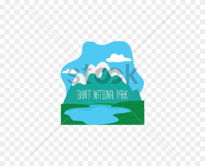 840x680 Banff National Park Vector Image