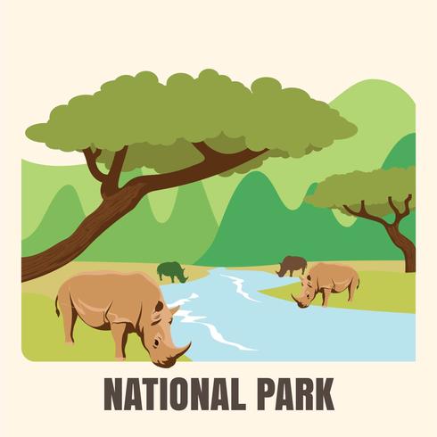 490x490 National Park Vector