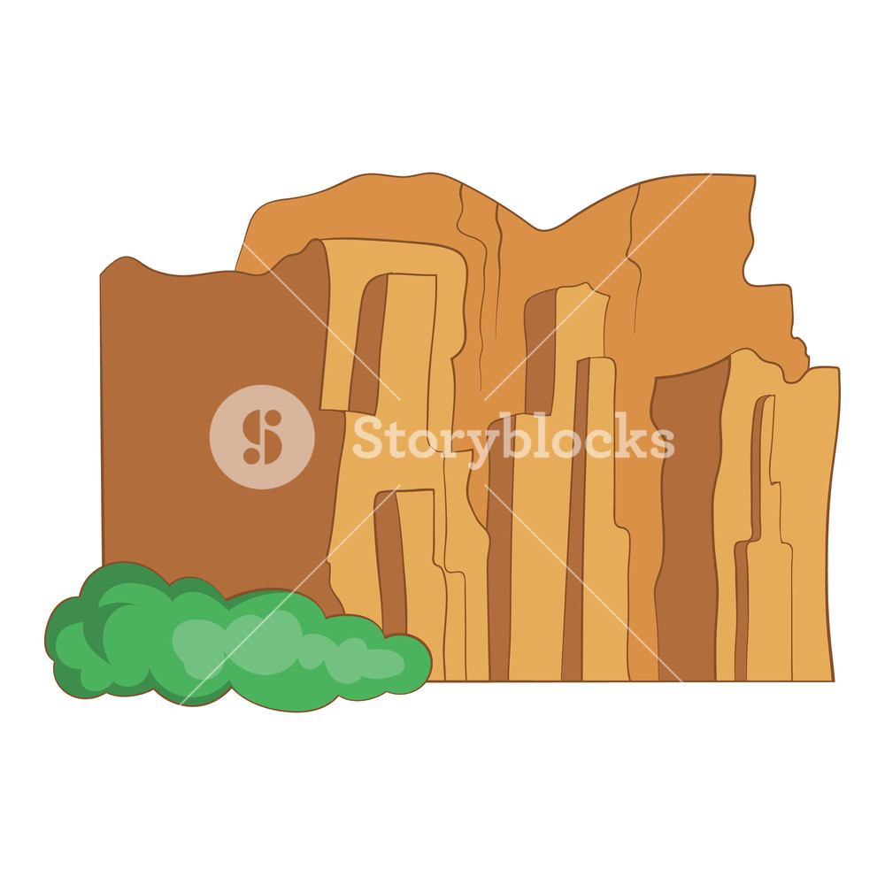1000x1000 Sandstone Cliffs, Talampaya National Park Icon Cartoon
