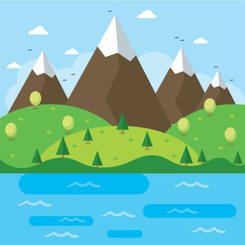 490x490 Flat National Park Vector
