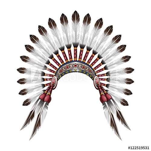 Native American Headdress Vector at Vectorified.com | Collection of ...