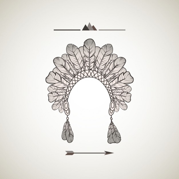 626x626 Native American Headdress Vector Free Download