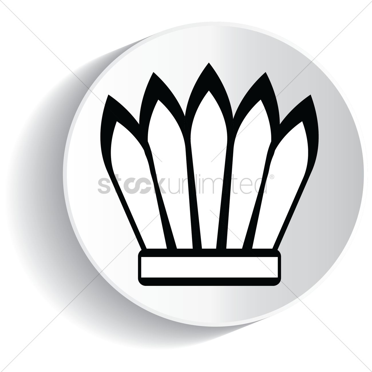 1300x1300 Native American Headdress Vector Image