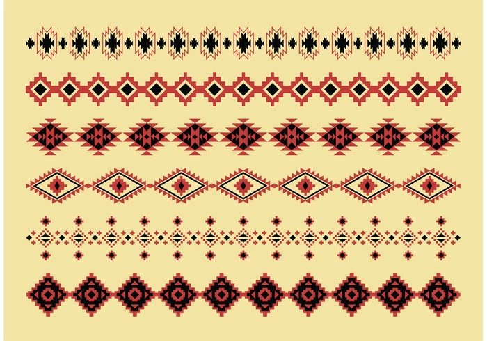 700x490 Native American Pattern Vectors