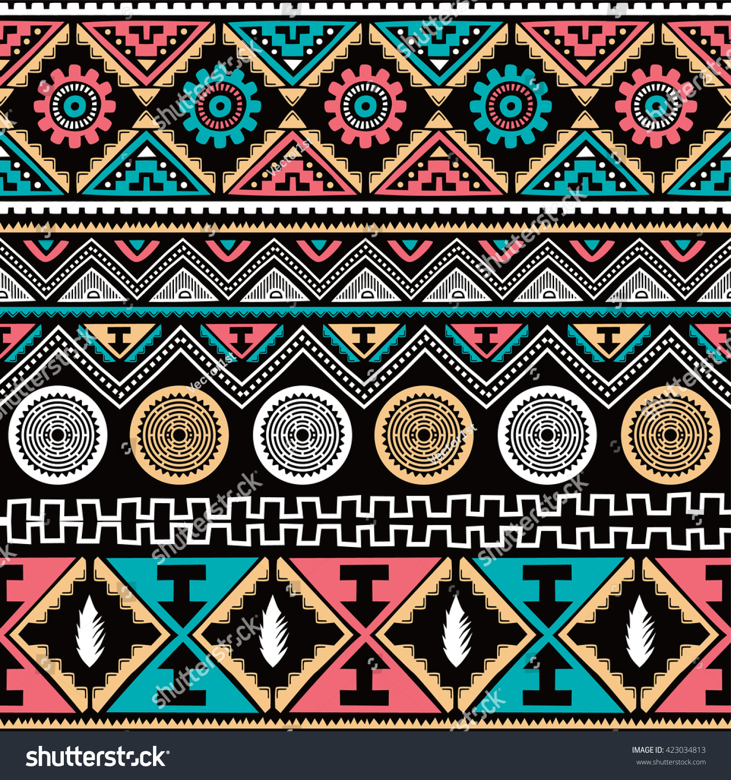 1500x1600 Coloring Coloring Stock Vector Seamless Native American Pattern
