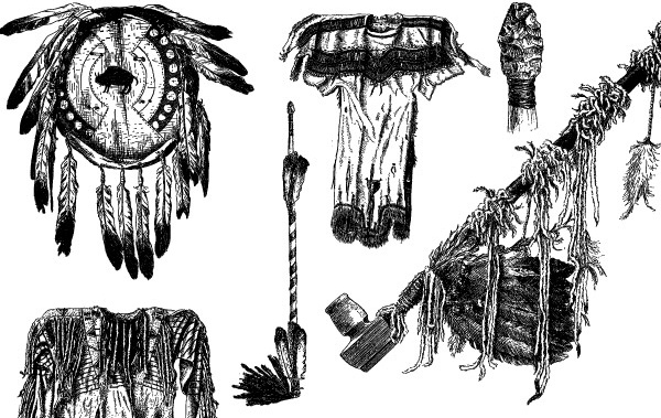 600x379 Native American Object Vectors Free Vector In Encapsulated