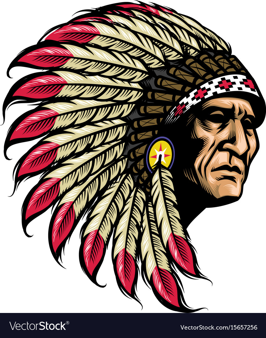 849x1080 Native American Vector