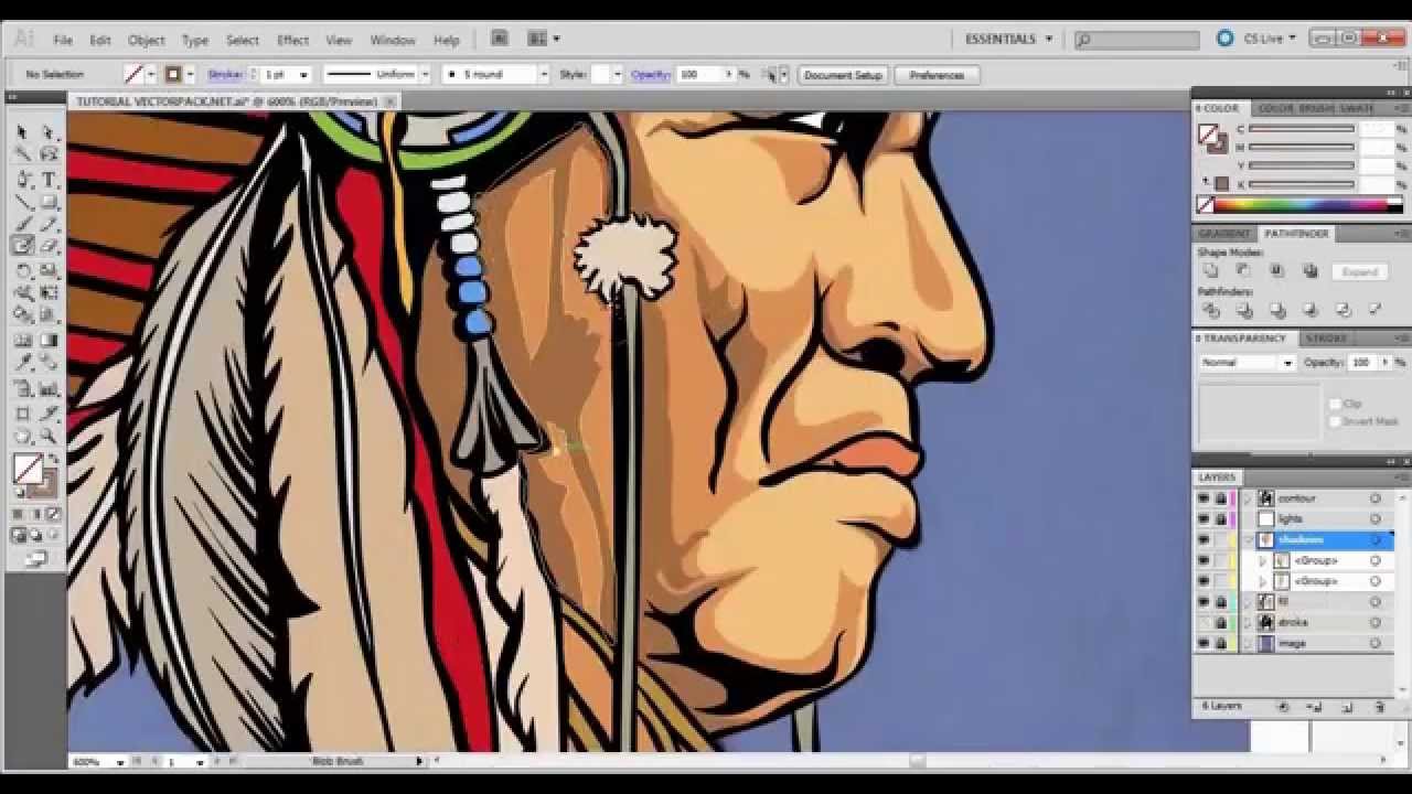 1280x720 Native American Vector Art