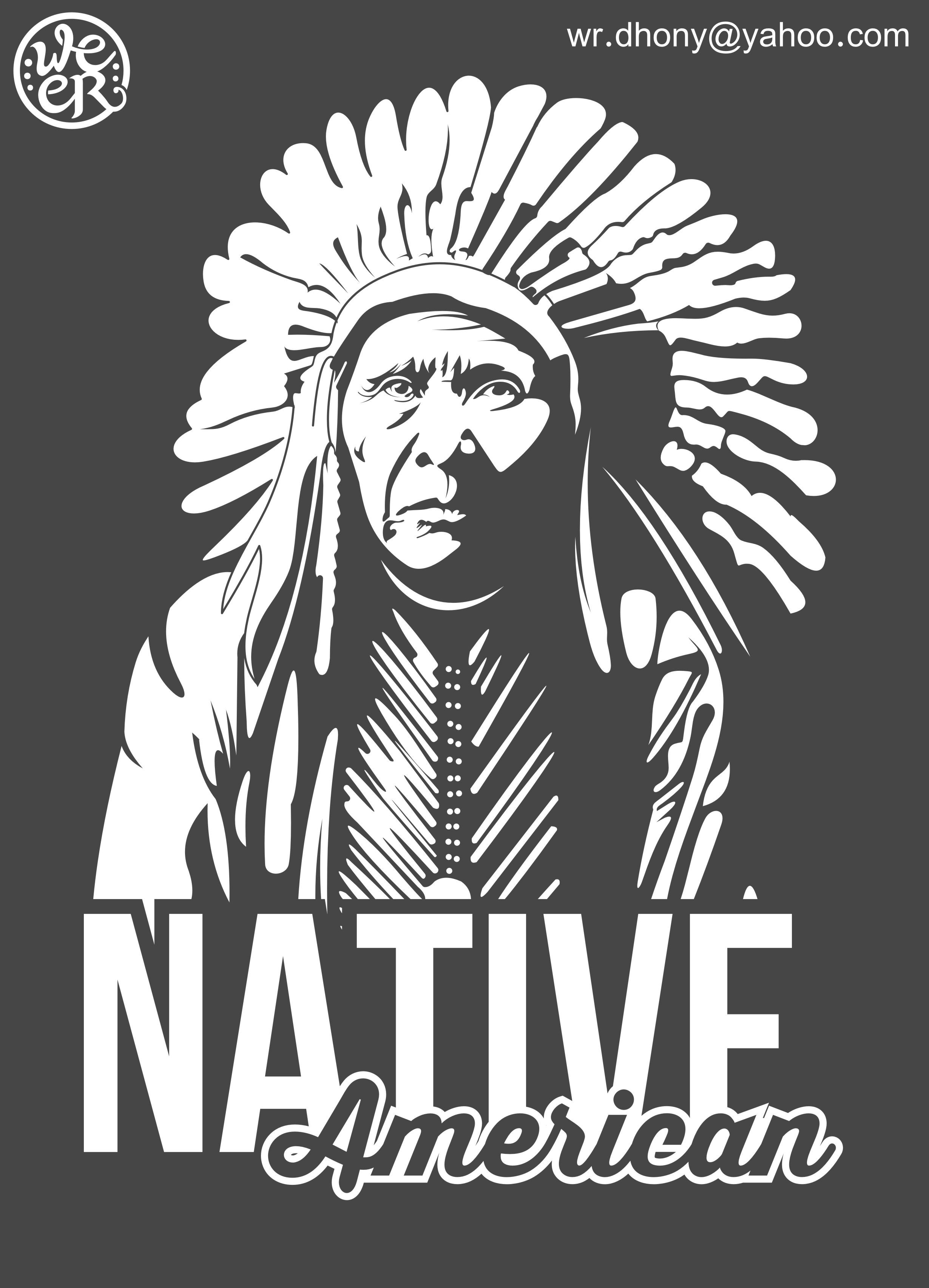 2460x3408 Native American Old Vector Art American Logo, Stencil Patterns
