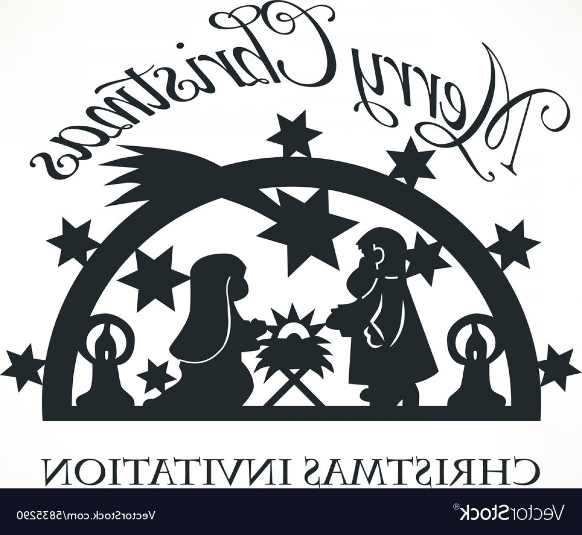 1200x1102 Simple Nativity Scene Christmas Invitation Vector Soidergi