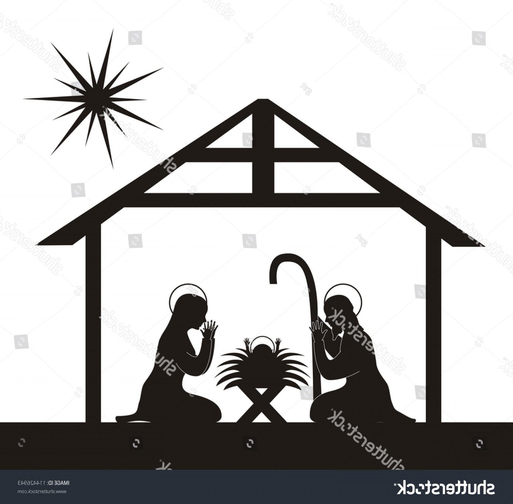 Nativity Scene Vector at Vectorified.com | Collection of Nativity Scene ...