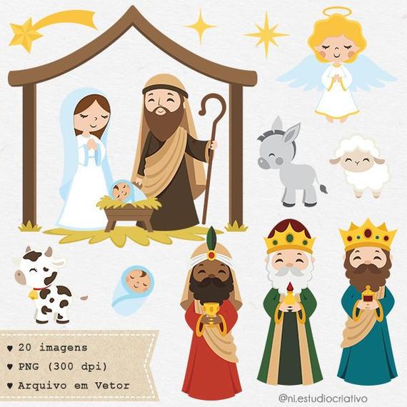 Nativity Scene Clipart Set Christmas Clipart Png And Vector Etsy 570x570 Nativity Scene Clipart Set Christmas Clipart Png And Vector Etsy