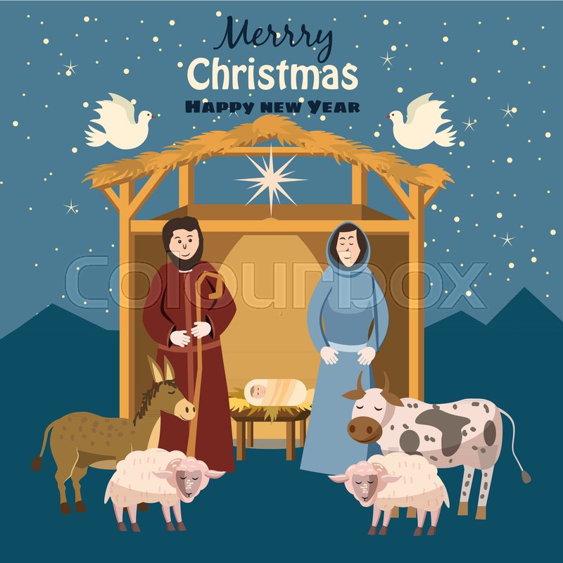 Nativity Scene Vector Set Of Cute Stock Vector Colourbox 800x800 Nativity Scene Vector Set Of Cute Stock Vector Colourbox