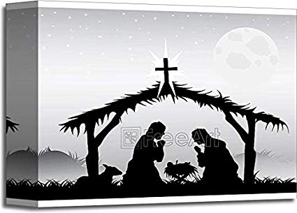 Barewalls Nativity Scene, Vector Gallery Wrapped 425x305 Barewalls Nativity Scene, Vector Gallery Wrapped
