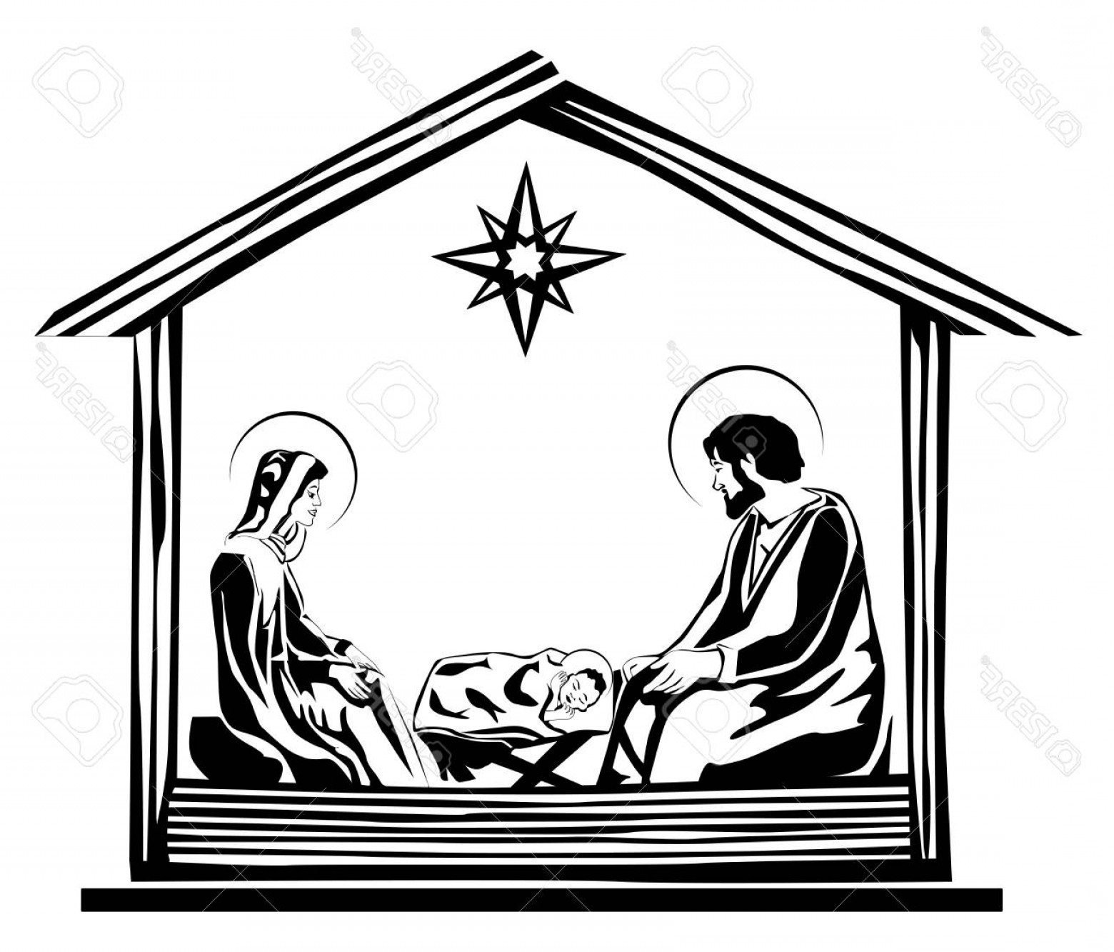 Photostock Vector Christmas Nativity Scene Vector Lamaison 1560x1333 Photostock Vector Christmas Nativity Scene Vector Lamaison