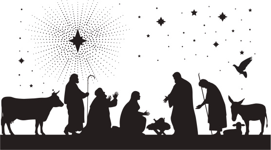 556x308 Nativity Scene Vector Art Nativity Scene Silhouette Clip Art