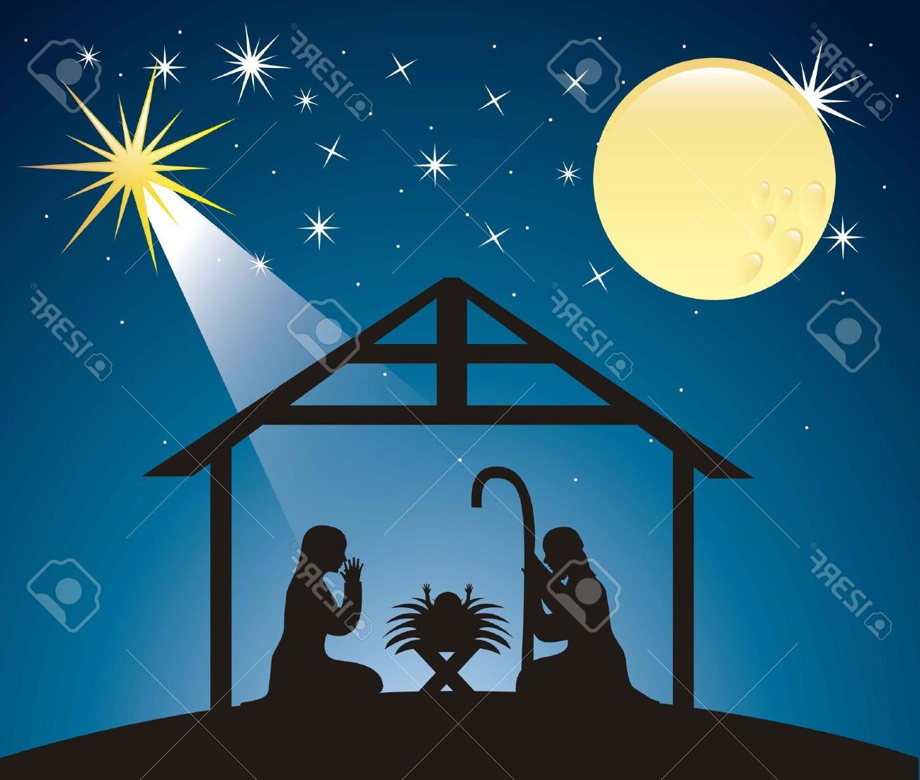 Nativity Scene Vector At Vectorified Com Collection Of Nativity Scene