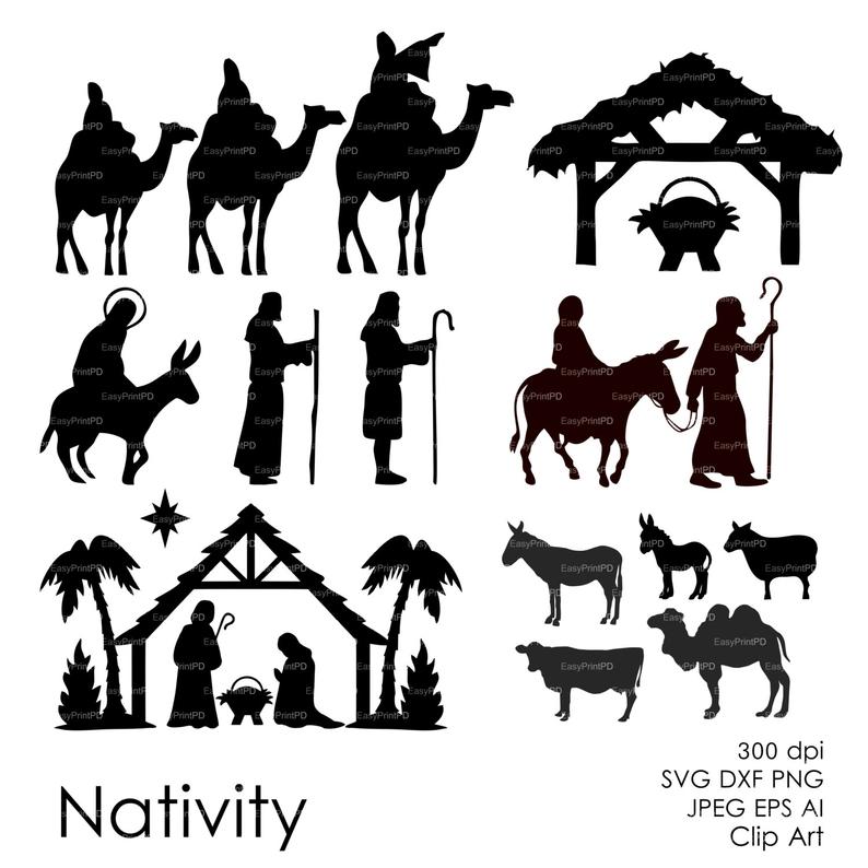 Nativity Christ Silhouette Overlays Vector Digital Clipart Etsy 794x794 Nativity Christ Silhouette Overlays Vector Digital Clipart Etsy