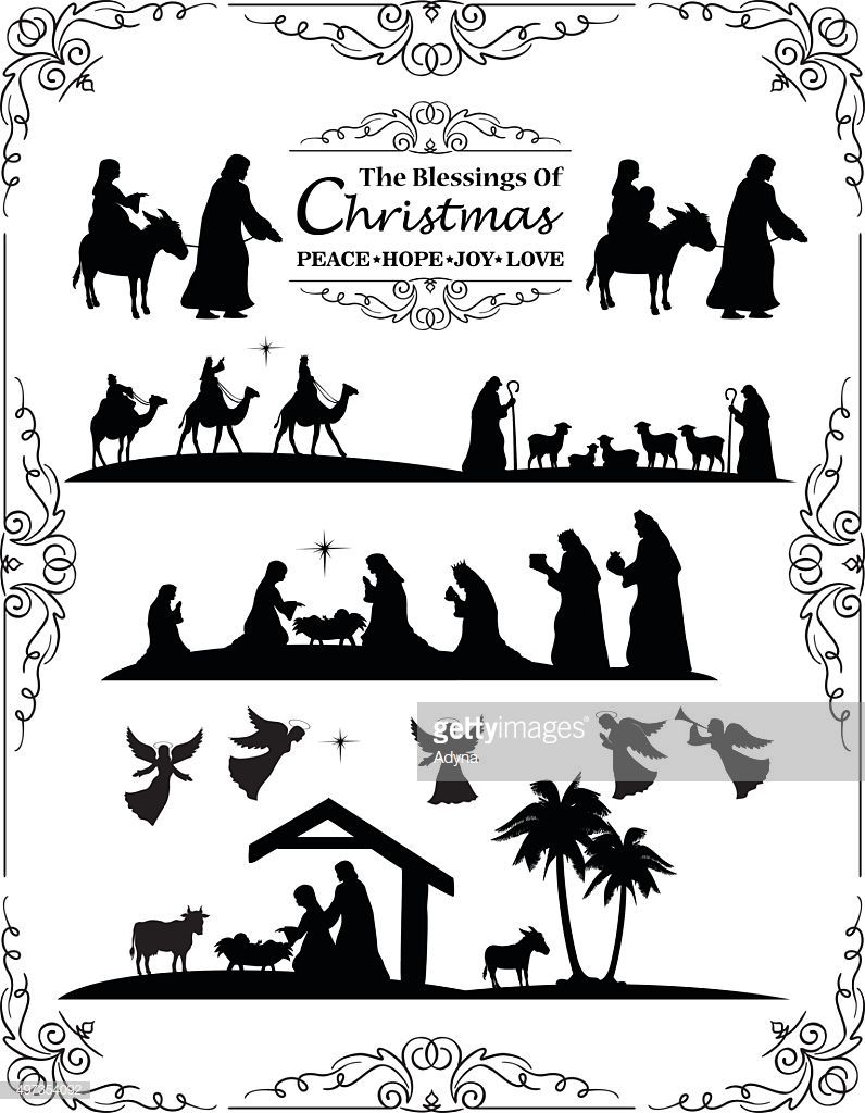 Nativity Silhouette Set Silhouette Nativity Silhouette 796x1024 Nativity Silhouette Set Silhouette Nativity Silhouette