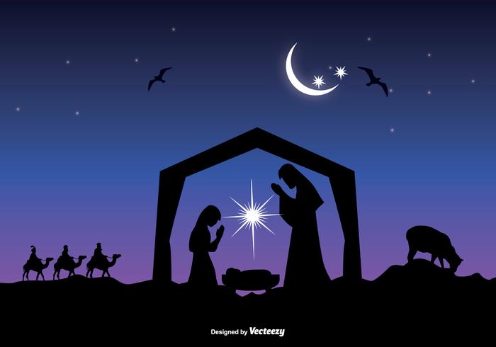 Beautiful Nativity Scene Vector 700x490 Beautiful Nativity Scene Vector