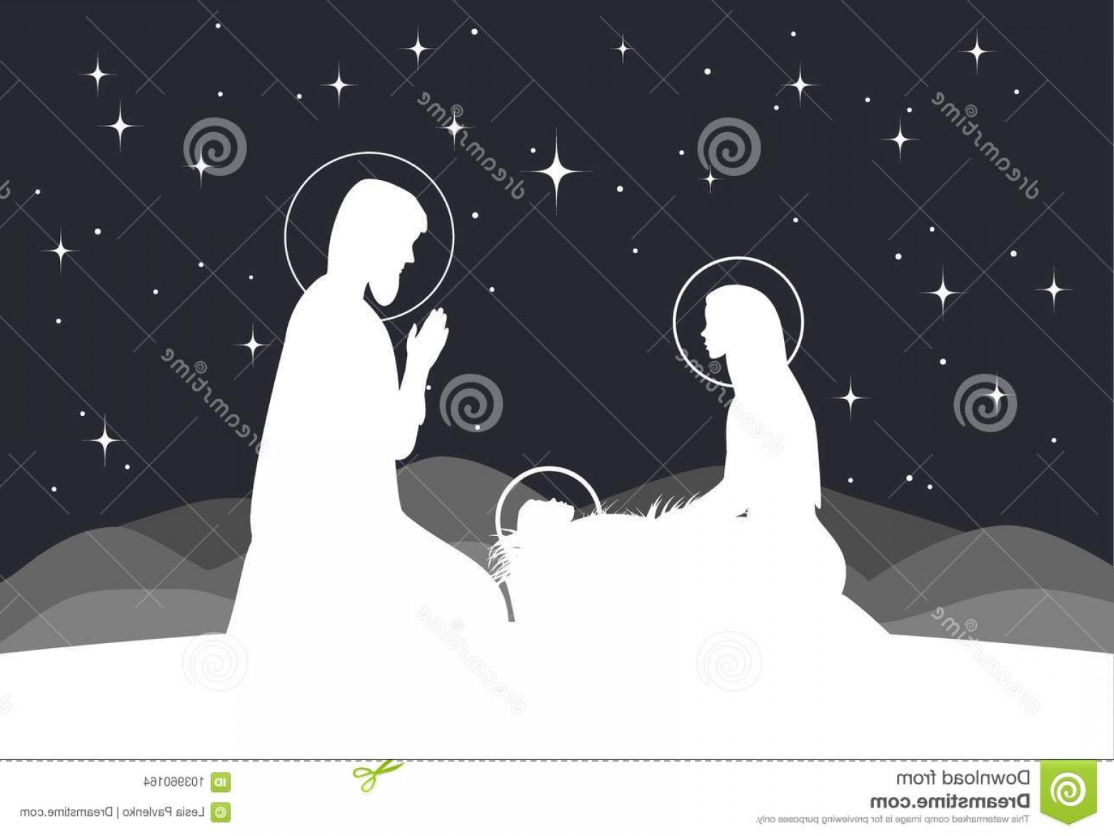 Vector Nativity Scene Mary Jesus Joseph Silhouettes Mountains 1560x1170 Vector Nativity Scene Mary Jesus Joseph Silhouettes Mountains