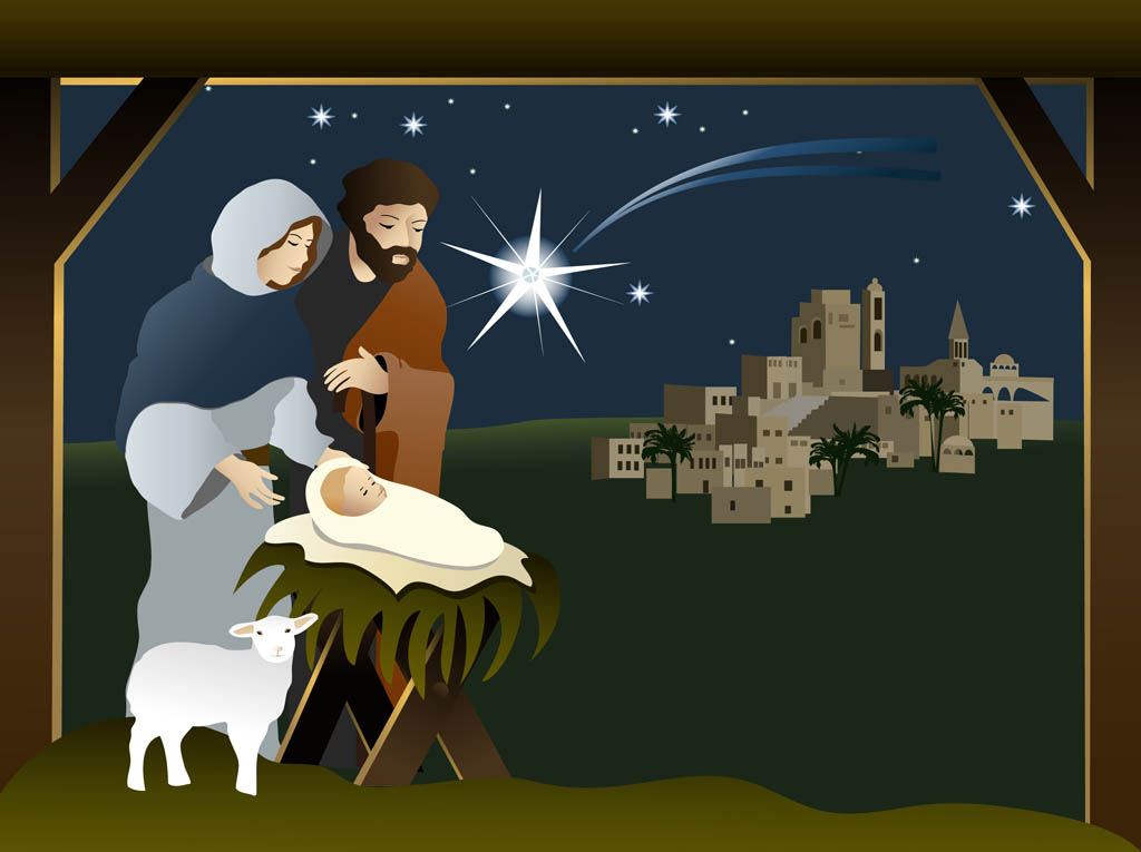 1024x765 Nativity Vector Graphics Vector Art Graphics