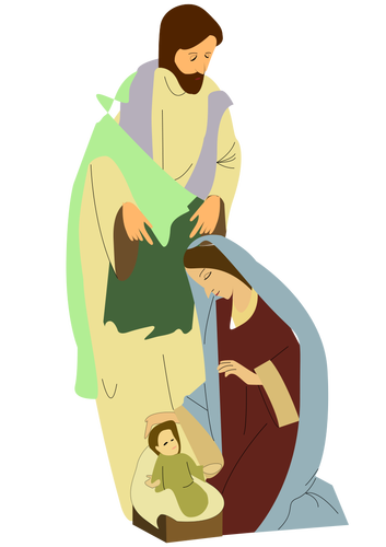 353x500 Nativity Vector Graphics