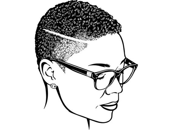 570x429 Black Woman Natural Hair African American Lady Nubian Queen Etsy