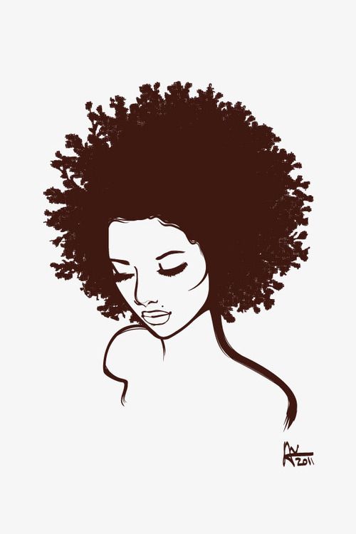 500x750 Natural Hair Clipart Look At Clip Art Images