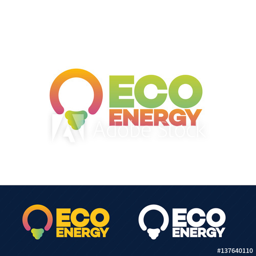 Eco Energy Logo Set Consisting Of Light Bulb For Use Save Earth 500x500 Eco Energy Logo Set Consisting Of Light Bulb For Use Save Earth