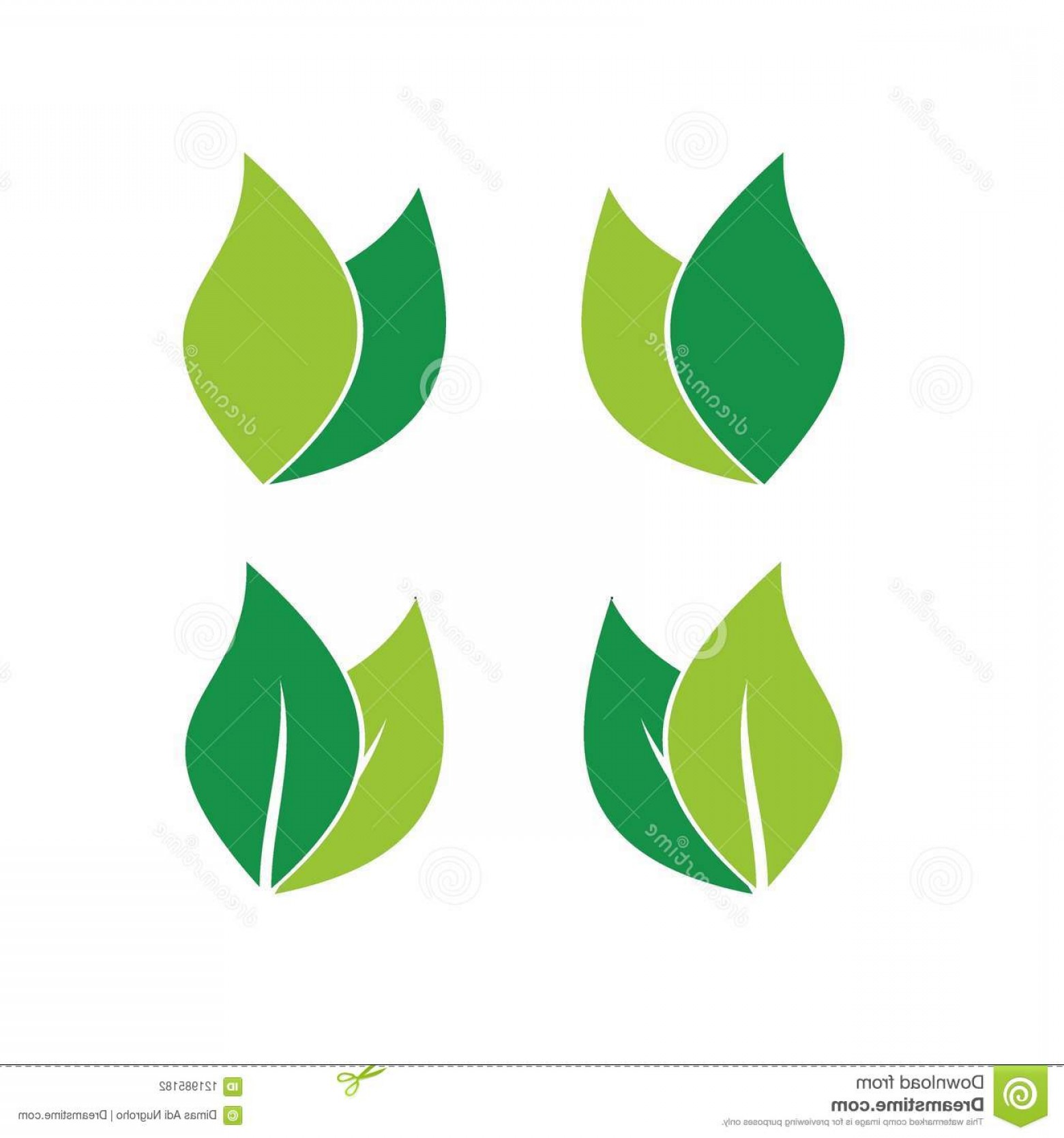 1560x1668 Leaf Logo Vector Icon Set Nature Landscape Madical Made Green