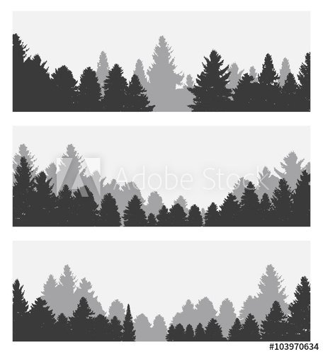 456x500 Image Of Nature Tree Silhouette Vector Illustration